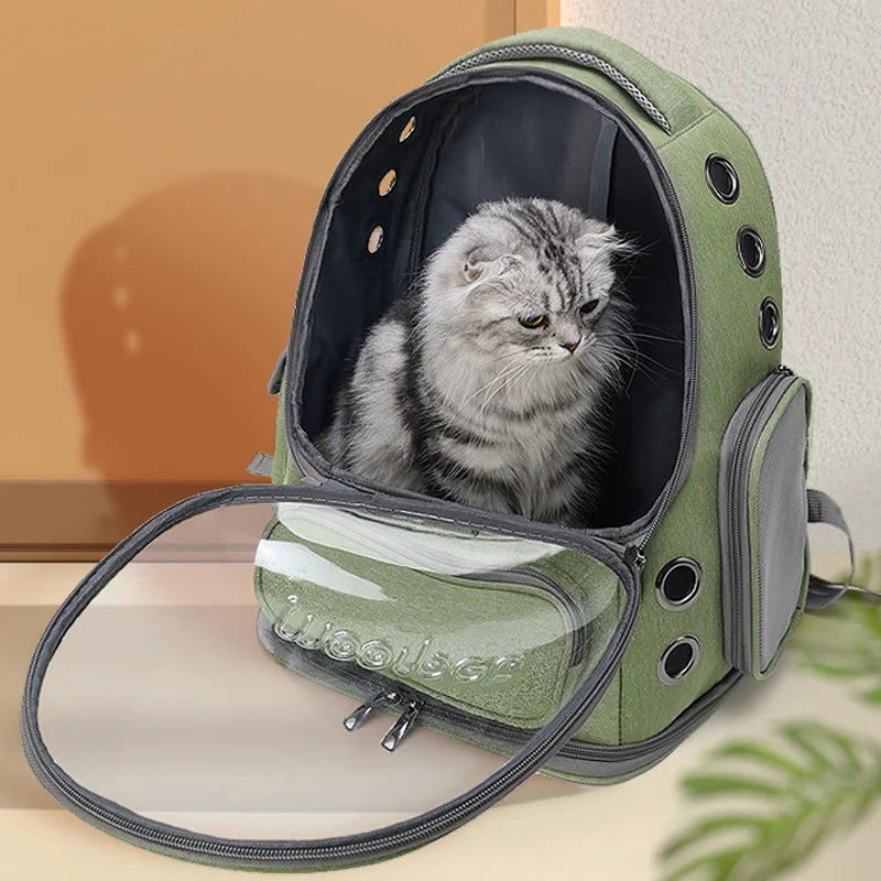 ClearPaws – Transparent Pet Backpack