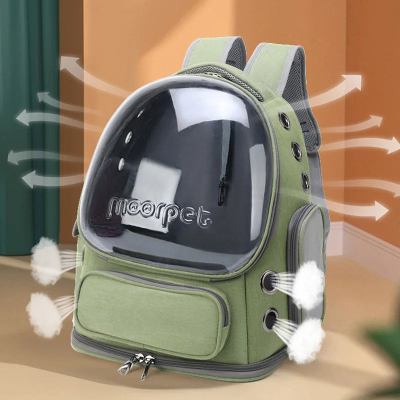ClearPaws – Transparent Pet Backpack