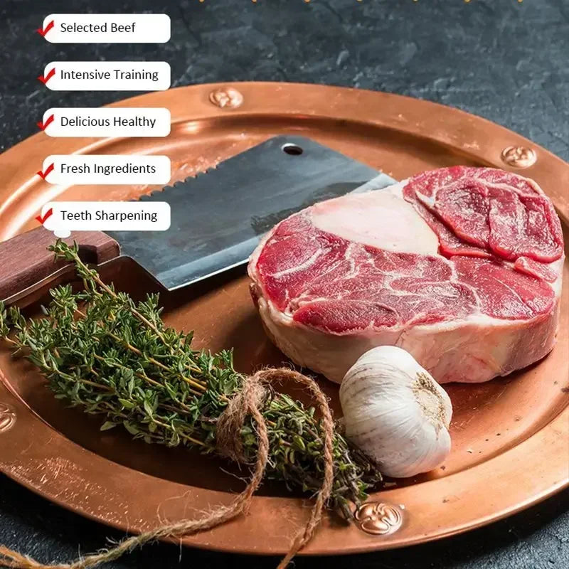 Beef Jerky Cat Treats – Taurine & Omega for Healthy Cats