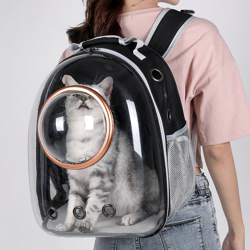 SpacePaws – Transparent Pet Backpack