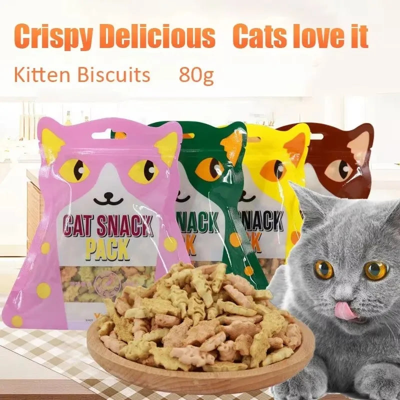 Crispy Cat Biscuits – Salmon, Chicken & Tuna Treats