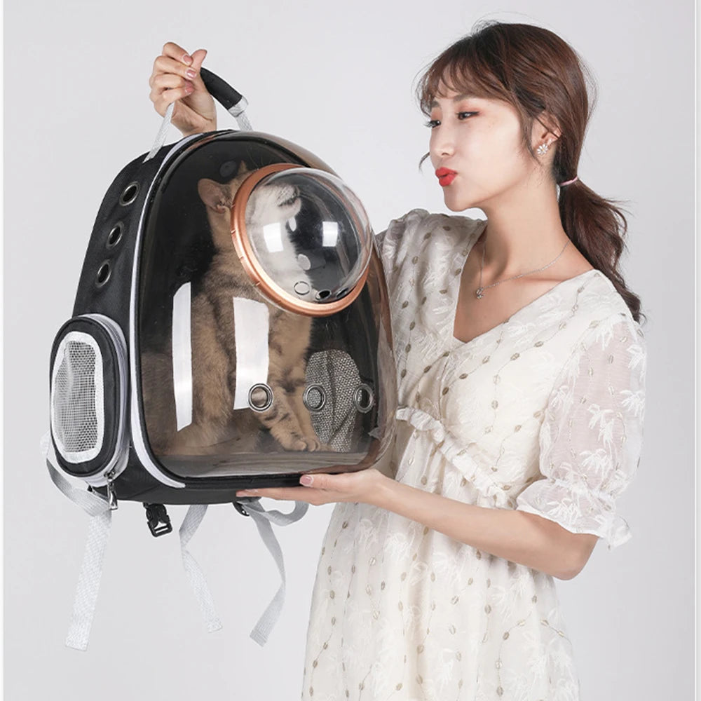 SpacePaws – Transparent Pet Backpack